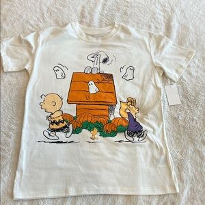 Halloween Pumpkin Charlie Brown shirt XS new